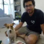Davide con Spillo, il suo Jack Russell